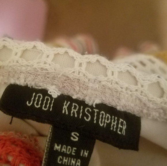 Crochet multi color strapless  tube dress - Picture 2 of 2